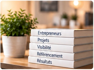 Entrepreneurs, projets, visibilité, référencement et résultats